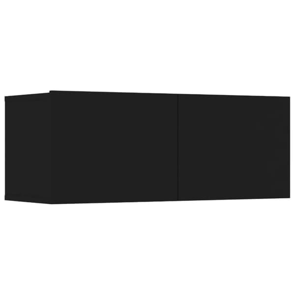 TV-bänkar - Living TV-skåp 4 delar svart 80x30x30 cm konstruerat trä