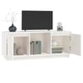 Miniatyrbild 5 av 10: TV-bänkar - Living Tv-bänk vit 110,5x35x44 cm massiv furu