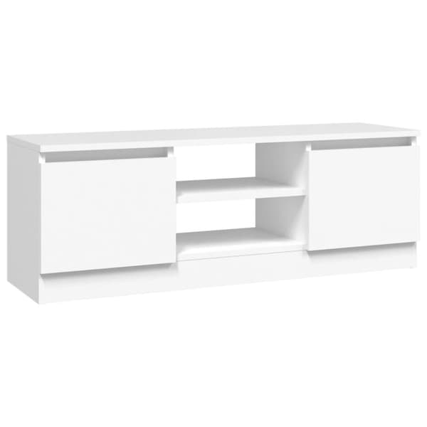 TV-møbler - Living tv-bord med låge 102x30x36 cm hvid