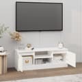 Miniatyrbillede 4 af 10: TV-møbler - Living tv-bord med låge 102x30x36 cm hvid