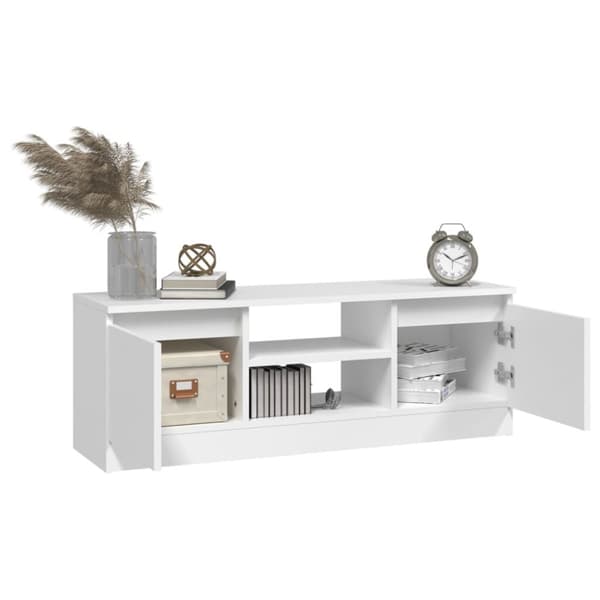 TV-møbler - Living tv-bord med låge 102x30x36 cm hvid