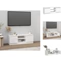 Miniatyrbillede 1 af 10: TV-møbler - Living tv-bord med låge 102x30x36 cm hvid