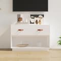 Miniatyrbild 2 av 11: TV-bänkar - Living Tv-bänk vit 90x40x60 cm massiv furu