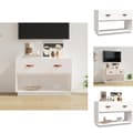 Miniatyrbild 1 av 11: TV-bänkar - Living Tv-bänk vit 90x40x60 cm massiv furu