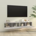 Pikkukuva 4 / 10: TV-tasot - Living TV-seinäkaapit 2 kpl betoninharmaa 100x30x30 cm tekninen puu