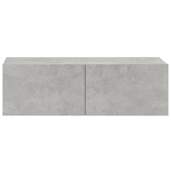 TV-tasot - Living TV-seinäkaapit 2 kpl betoninharmaa 100x30x30 cm tekninen puu