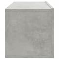 Pikkukuva 9 / 10: TV-tasot - Living TV-seinäkaapit 2 kpl betoninharmaa 100x30x30 cm tekninen puu
