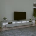 Miniatyrbild 4 av 11: TV-bänkar - Living Tv-bänk med LED-belysning betonggrå 290x36,5x40 cm