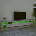 Miniatyrbild 5 av 11: TV-bänkar - Living Tv-bänk med LED-belysning betonggrå 290x36,5x40 cm