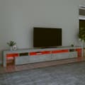 Miniatyrbild 6 av 11: TV-bänkar - Living Tv-bänk med LED-belysning betonggrå 290x36,5x40 cm