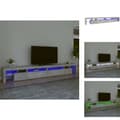 Miniatyrbild 1 av 11: TV-bänkar - Living Tv-bänk med LED-belysning betonggrå 290x36,5x40 cm