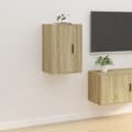Miniatyrbillede 5 af 11: TV-møbler - Living væghængte tv-skabe 2 stk. 40x34,5x60 cm sonoma-eg