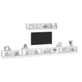 Miniatyrbild 8 av 10: TV-bänkar - Living Tv-skåp 6 delar vit konstruerat trä