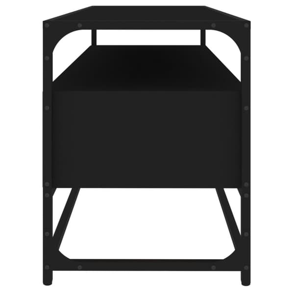TV-bänkar - Living Tv-bänk svart 100x35x45 cm konstruerat trä