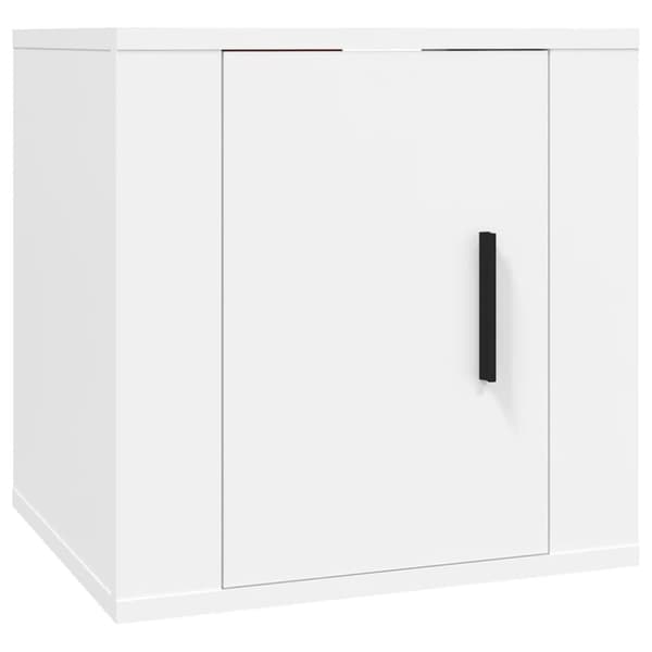 TV-bänkar - Living Väggmonterad tv-bänk vit 40x34,5x40 cm