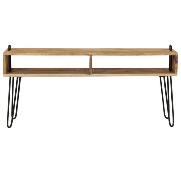 TV-bänkar - Living TV-bänk massivt mangoträ 110x35x45 cm