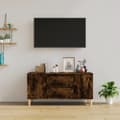 Miniatyrbild 4 av 11: TV-bänkar - Living Tv-bänk rökfärgad ek 102x44,5x50 cm konstruerat trä