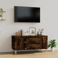 Miniatyrbild 2 av 11: TV-bänkar - Living Tv-bänk rökfärgad ek 102x44,5x50 cm konstruerat trä