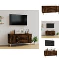 Miniatyrbild 1 av 11: TV-bänkar - Living Tv-bänk rökfärgad ek 102x44,5x50 cm konstruerat trä