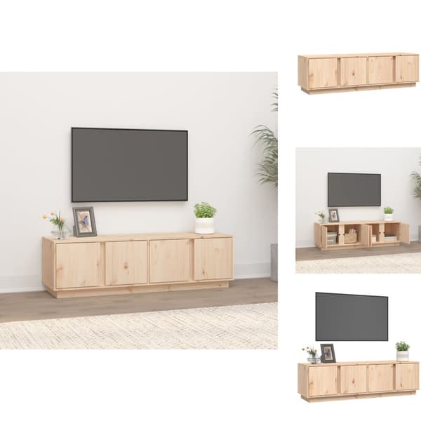 TV-møbler - Living tv-bord 140x40x40 cm massivt fyrretræ