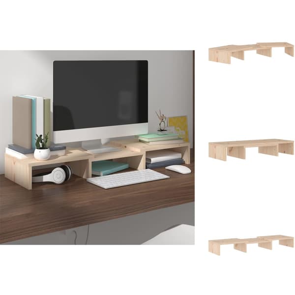 TV-tasot - Living Näyttökoroke 60x24x10,5 cm täysi mänty