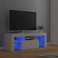Miniatyrbild 2 av 11: TV-bänkar - Living TV-bänk med LED-belysning vit 120x35x40 cm