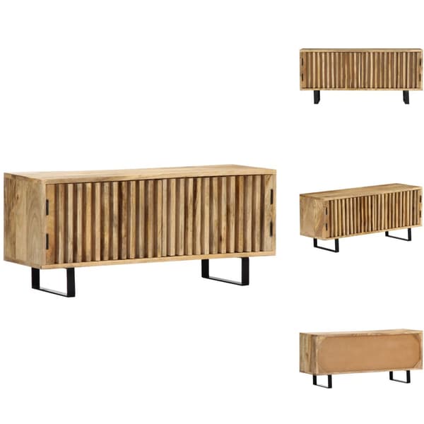 TV-bänkar - Living TV-bänk 90x30x40 cm massivt mangoträ