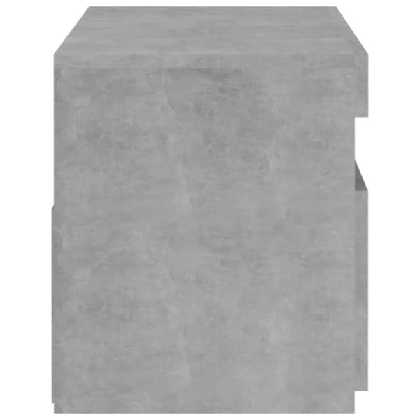 TV-bänkar - Living Tv-bänk med LED-belysning betonggrå 75x35x40 cm