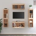 Miniatyrbillede 4 af 11: TV-møbler - Living tv-skabe 6 dele massivt fyrretræ