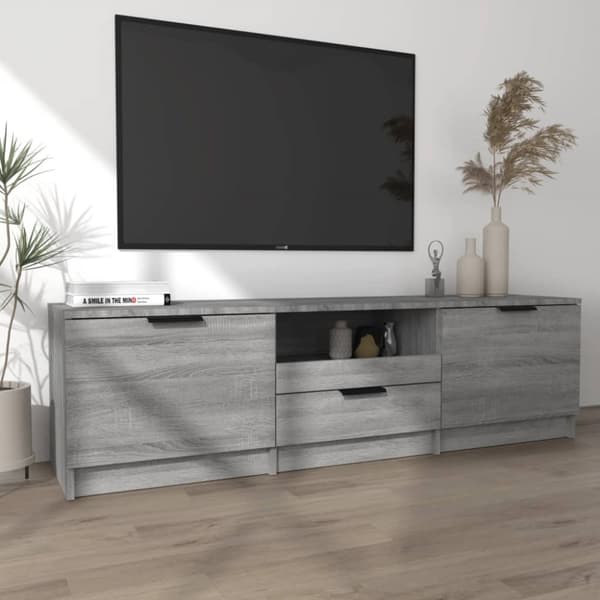 TV-bänkar - Living TV-bänk grå sonoma 140x35x40 cm konstruerat trä