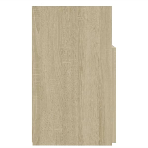 TV-bänkar - Living TV-bänk med LED-belysning sonoma-ek 120x30x50 cm