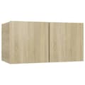 Miniatyrbillede 5 af 10: TV-møbler - Living væghængte tv-skabe 2 stk. 60x30x30 cm sonoma-eg