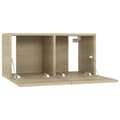 Miniatyrbillede 7 af 10: TV-møbler - Living væghængte tv-skabe 2 stk. 60x30x30 cm sonoma-eg