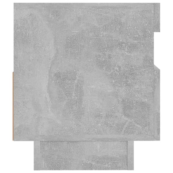 TV-bänkar - Living TV-bänk med LED-belysning betonggrå 80x35x40 cm
