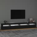 Miniatyrbillede 4 af 11: TV-møbler - Living tv-skab med LED-lys 270x35x40 cm sort