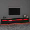 Miniatyrbillede 6 af 11: TV-møbler - Living tv-skab med LED-lys 270x35x40 cm sort