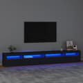 Miniatyrbillede 2 af 11: TV-møbler - Living tv-skab med LED-lys 270x35x40 cm sort
