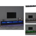 Miniatyrbillede 1 af 11: TV-møbler - Living tv-skab med LED-lys 270x35x40 cm sort