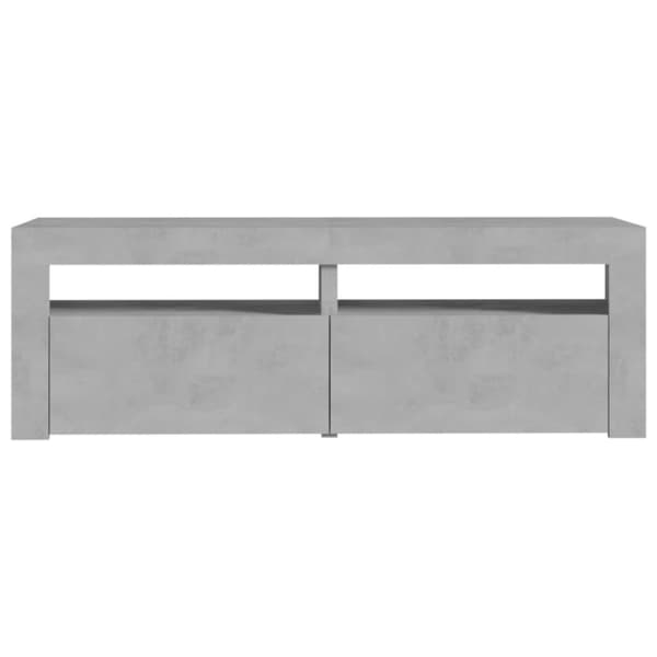 TV-bänkar - Living TV-bänk med LED-belysning betonggrå 120x35x40 cm