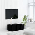 Miniatyrbillede 5 af 9: TV-møbler - Living tv-skab 80x34x30 cm spånplade sort