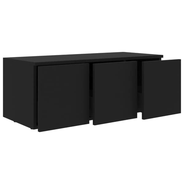 TV-møbler - Living tv-skab 80x34x30 cm spånplade sort