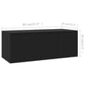 Miniatyrbillede 9 af 9: TV-møbler - Living tv-skab 80x34x30 cm spånplade sort