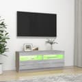 Pikkukuva 5 / 11: TV-tasot - Living TV-taso LED-valoilla harmaa Sonoma 100x35x40 cm