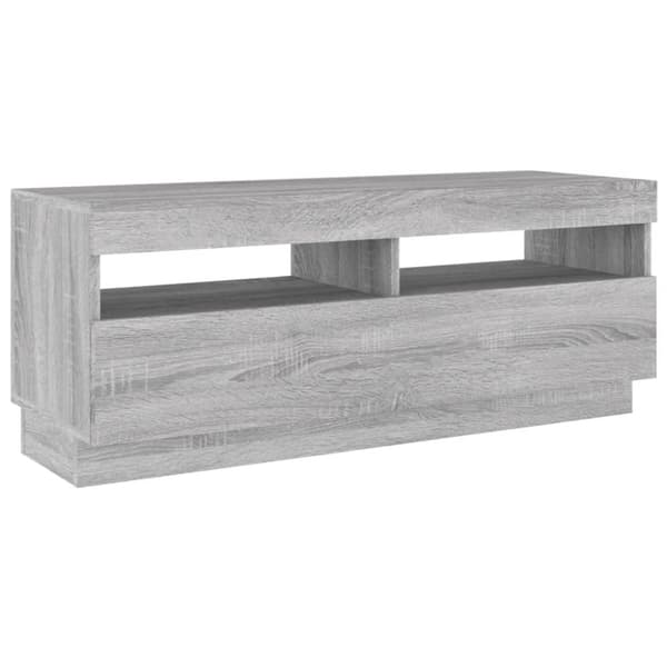 TV-tasot - Living TV-taso LED-valoilla harmaa Sonoma 100x35x40 cm