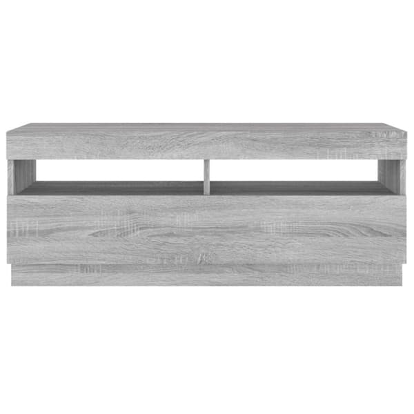 TV-tasot - Living TV-taso LED-valoilla harmaa Sonoma 100x35x40 cm