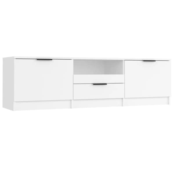 TV-møbler - Living tv-skab 140x35x40 cm konstrueret træ hvid