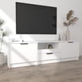 Miniatyrbillede 4 af 8: TV-møbler - Living tv-skab 140x35x40 cm konstrueret træ hvid