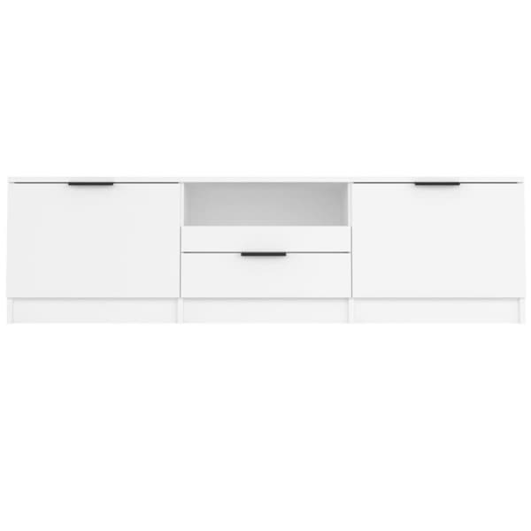 TV-møbler - Living tv-skab 140x35x40 cm konstrueret træ hvid