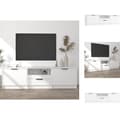 Miniatyrbillede 1 af 8: TV-møbler - Living tv-skab 140x35x40 cm konstrueret træ hvid