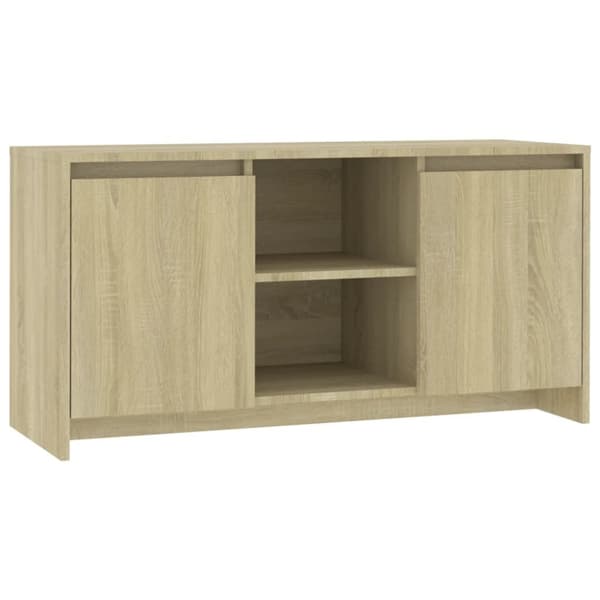 TV-bänkar - Living TV-bänk sonoma-ek 102x37,5x52,5 cm spånskiva